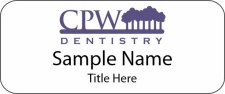 (image for) cpw dentistry Standard White Badge