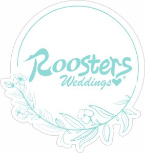 (image for) Roosters Wings Shaped White Badge