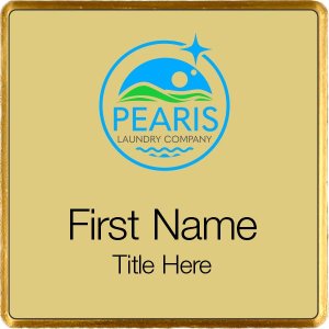 (image for) Pearis Laundry Co Square Executive Gold Badge