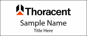 (image for) Thoracent Standard White Square Corner Badge