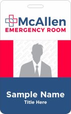 (image for) McAllen Emergency Room Photo ID Vertical Badge