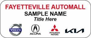 (image for) Fayetteville Automall Standard White Badge