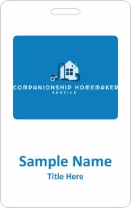 (image for) Companionship Homemaker Service ID Vertical Badge