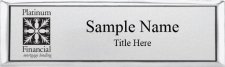 (image for) Platinum Financial Mortgage Lending Small Executive Silver Badge