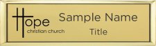 (image for) Hope Christian Church Small Executive Gold Badge