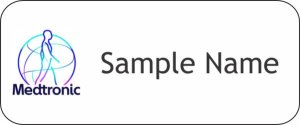 (image for) Medtronic Standard White Badge