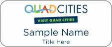(image for) Visit Quad Cities Standard White Badge