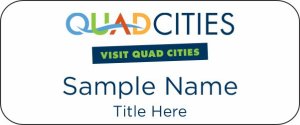 (image for) Visit Quad Cities Standard White Badge
