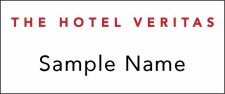 (image for) Hotel Veritas Standard White Square Corner Badge