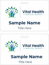 (image for) Vital Health Medical Group ID Horizontal Double Sided Badge
