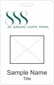 (image for) 888 at Grand Hope Park Photo ID Vertical badge - Style A