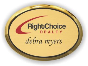 (image for) Right Choice Realty Oval Executive Gold badge