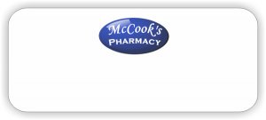 (image for) McCook\'s Pharmacy Standard White badge