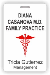 (image for) Diana Casanova M.D Photo ID Badge