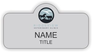(image for) Ridgeview Veterinary Clinic Shaped Silver badge
