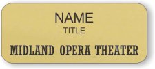 (image for) Midland Opera Theater Standard Gold badge