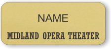 (image for) Midland Opera Theater Standard Gold badge