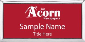 (image for) The Acorn Newspapers Executive Silver Red Badge