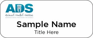 (image for) Animal Dental Services Standard White Badge