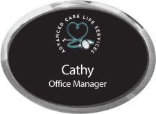 (image for) Advanced Care Life Services Oval Executive Silver Other badge