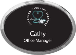 (image for) Advanced Care Life Services Oval Executive Silver Other badge