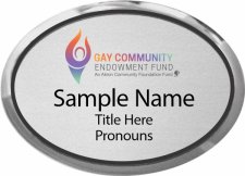 (image for) Akron Community Foundation, Gay Community Endowment Fund - Executive Oval Silver Badge