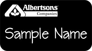 (image for) Albertsons Companies Black Name Badge