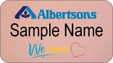 (image for) Albertsons We Care Rose Gold Name Badge