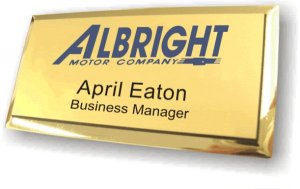 (image for) Albright Motor Company Gold Executive Badge