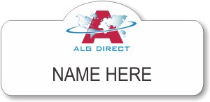 (image for) ALG Direct - White Shaped Badge