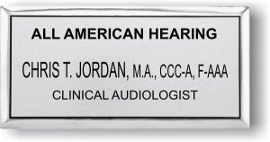 (image for) All American Hearing Silver Executive Badge