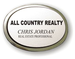 (image for) All Country Realty Executive Oval Silver Badge