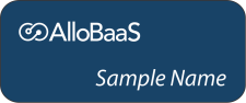 (image for) AlloBaaS Standard Blue Name Badge