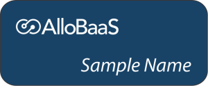 (image for) AlloBaaS Standard Blue Name Badge
