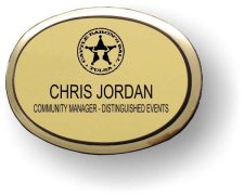 (image for) Cattle Baron's Ball - Tulsa Gold Executive Oval Badge