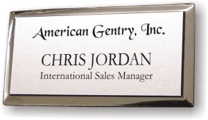 (image for) American Gentry Executive Silver Badge