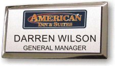 (image for) American Inn and Suites Full Color Executive Silver Badge