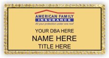 (image for) American Family Insurance Gold Bling Badge