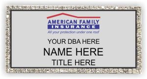 (image for) American Family Insurance Silver Bling Badge