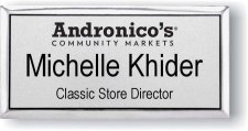 (image for) Andronico's Silver Executive Premium NorCal Name Badge