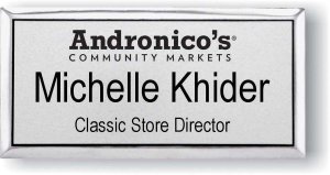 (image for) Andronico\'s Silver Executive Premium NorCal Name Badge