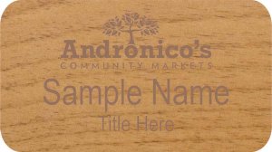 (image for) Andronico\'s Alder Name Badge