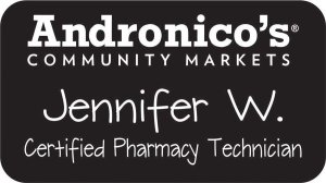 (image for) Andronico\'s Large Badge with Title (Classic Style)