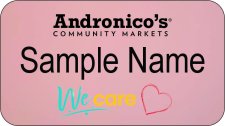 (image for) Andronicos We Care Rose Gold Name Badge
