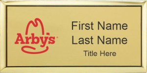 (image for) Arby\'s Executive Gold Name Badge