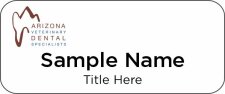 (image for) Arizona Veterinary Dental Specialists Standard White Badge