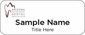 (image for) Arizona Veterinary Dental Specialists Standard White Badge