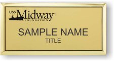 (image for) USS Midway Foundation Gold Executive Badge
