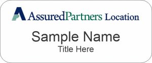 (image for) AssuredPartners Standard White badge - Custom Location