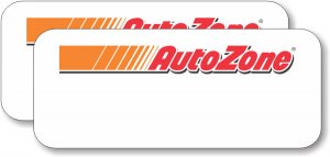 (image for) AutoZone White Logo Only Badge - Pack of 25